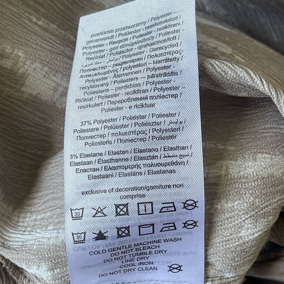 Vero Moda - Flowy Casual Short Sleeve Office Wear Mini Midi Dress in Size L - Picture 4 of 4